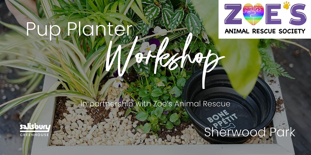 DIY Pup Planter | Workshop | Sherwood Park | Zoe's Animal Rescue