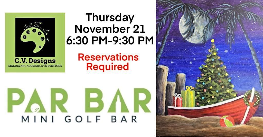 Paint and Sip Night Par Bar St. Pete