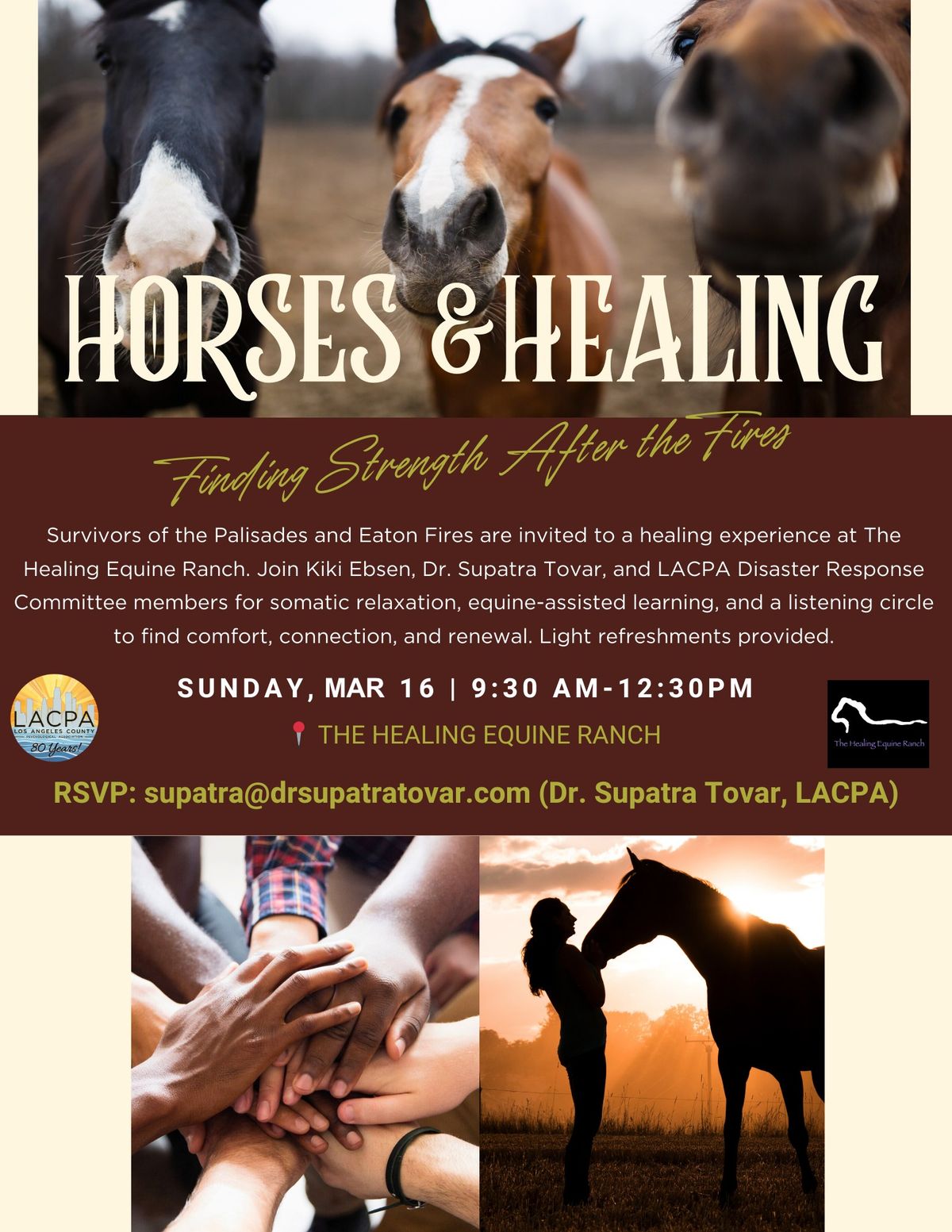 Healing Through Horses: A Pro Bono Healing Retreat for Wildfire Survivors