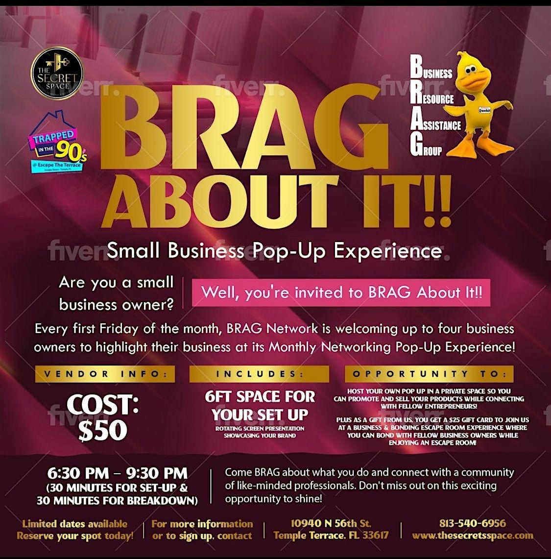 Brag Small Business Pop Up