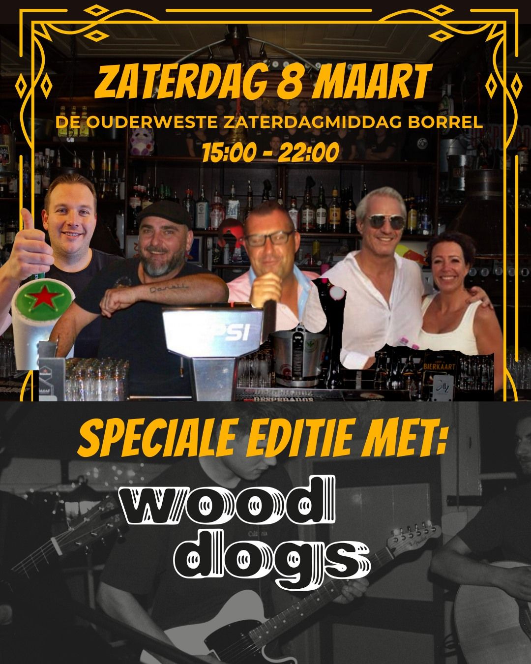 De Ouderwetse Zaterdagmiddagborrel & Wooddogs