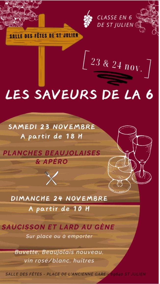 Les saveurs de la 6 