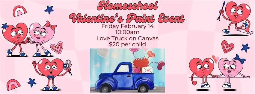 Homeschool Valentine's Paint Event