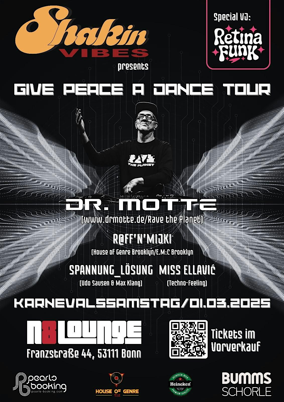 Shakin\u00b4Vibes pres. Dr Mottes - Give Peace a Dance Tour @ N8Lounge Bonn