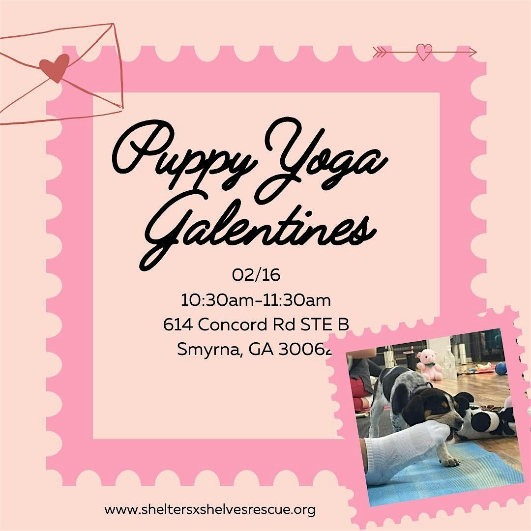 Puppy Yoga Galentines