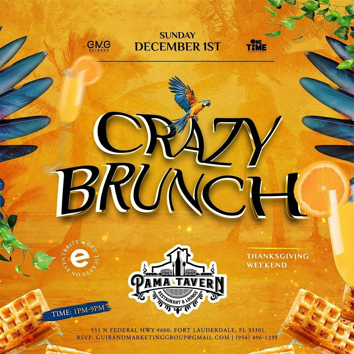 CRAZY BRUNCH ANNIVERSARY AT EL PAMA DEC 1ST