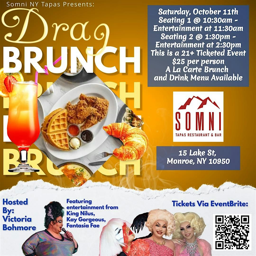 Drag Brunch on October 11th in Monroe, NY