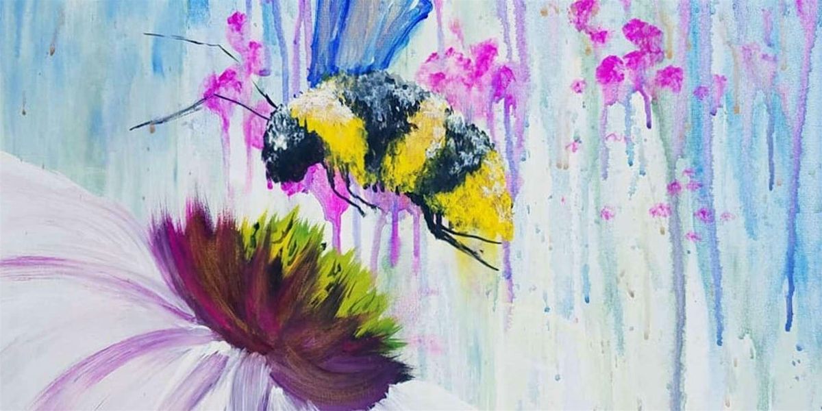 Bumble Bee Utopia  - Paint and Sip by Classpop!\u2122