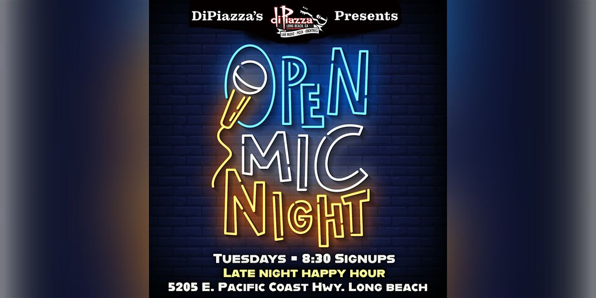 Open Mic + Late Night Happy Hour!