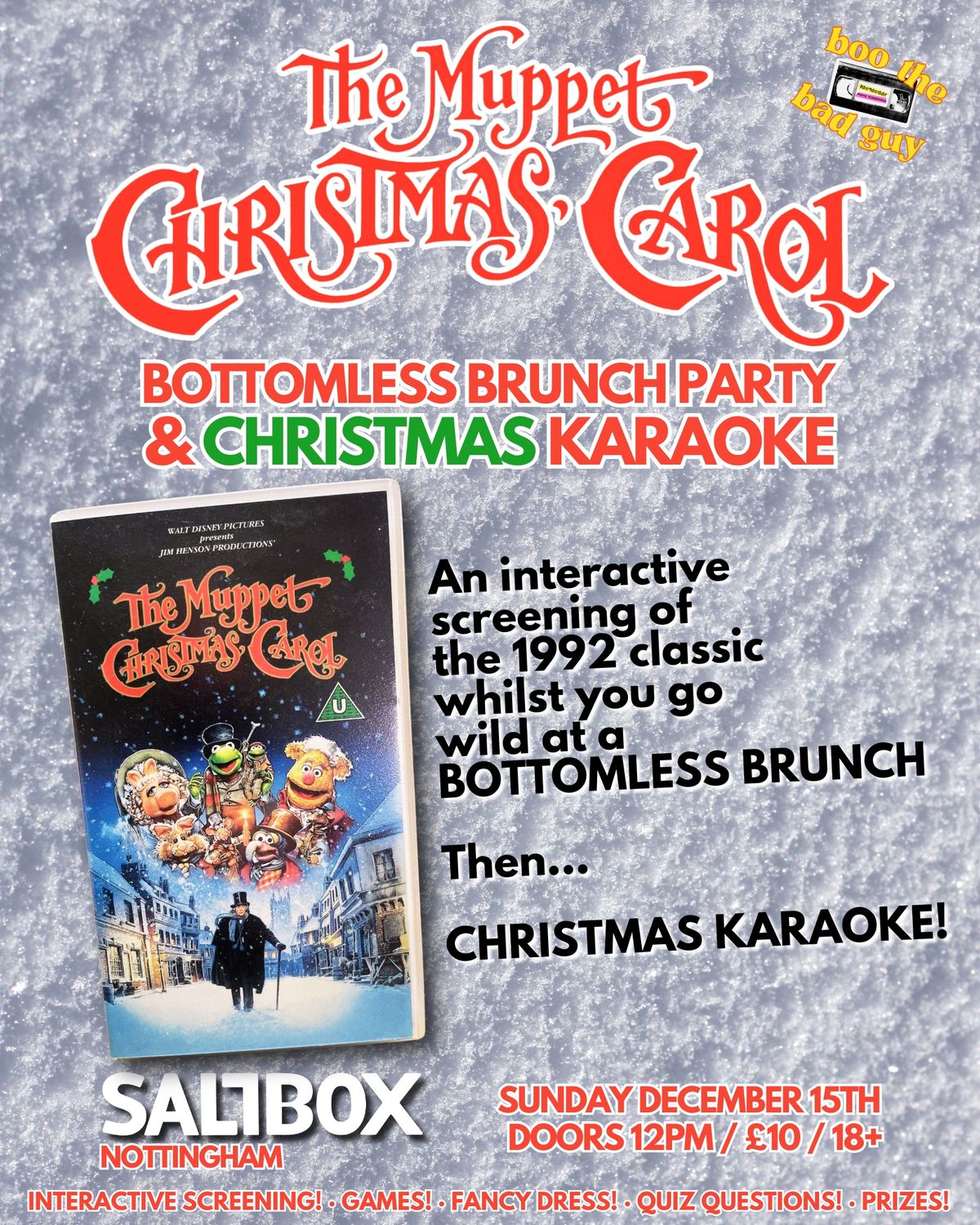 BTBG Presents: The Muppet Christmas Carol + Bottomless Brunch + Christmas Karaoke