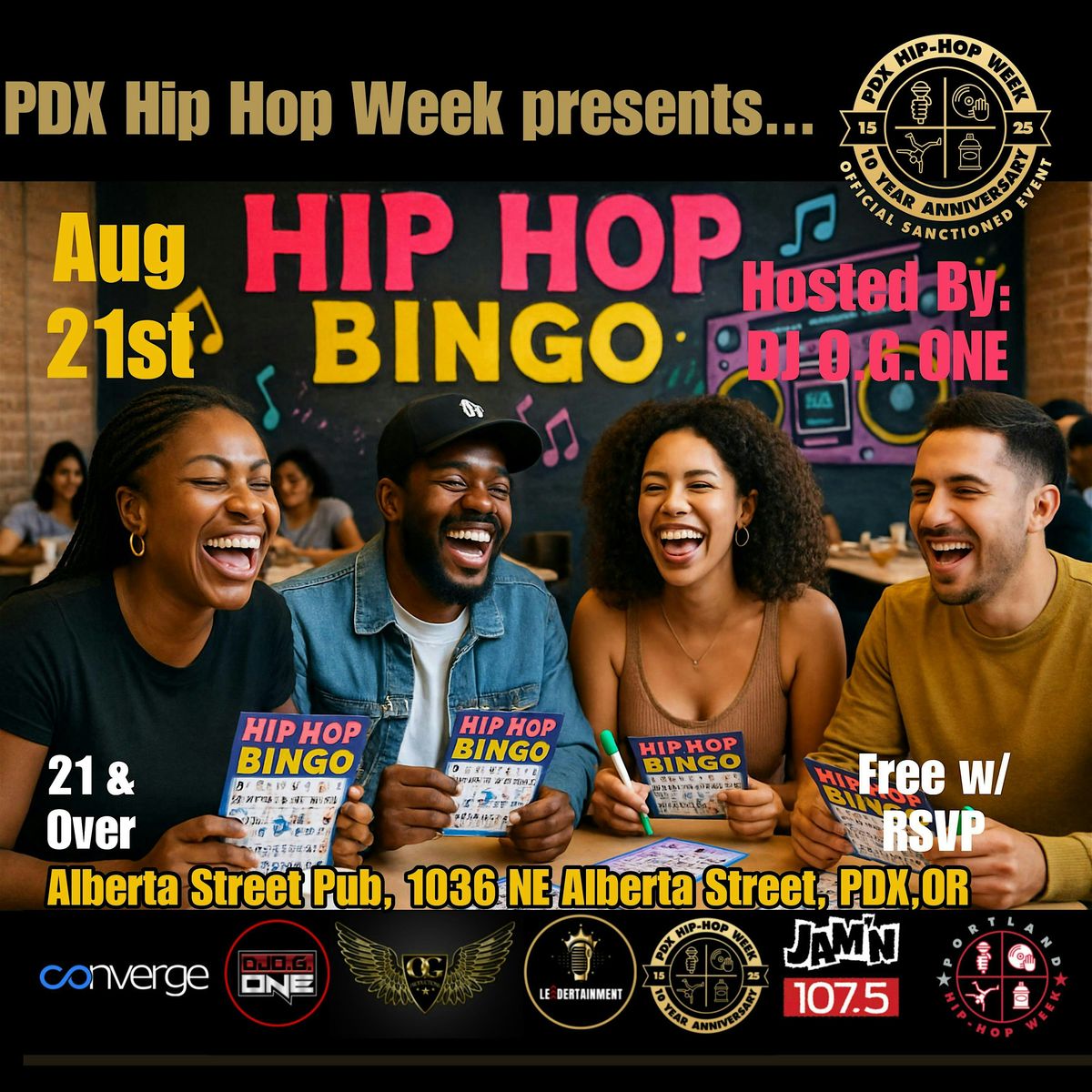 PDX HIP HOP WEEK presents... A Hip Hop Bingo! \/ Mixer