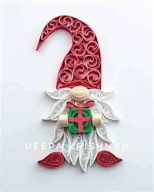 Holiday Gnome - Paper Quilling