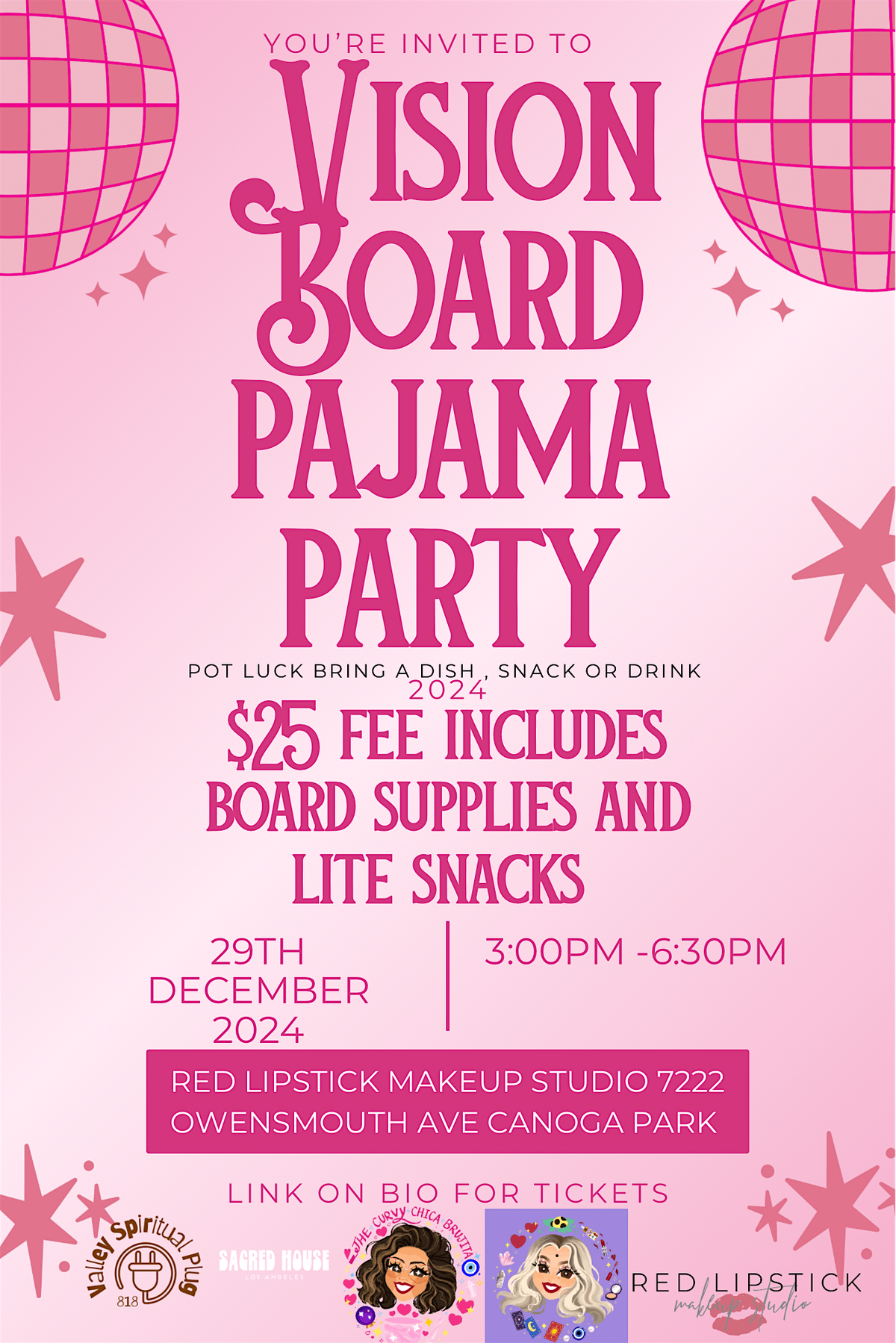 Vision Board Pajama Party