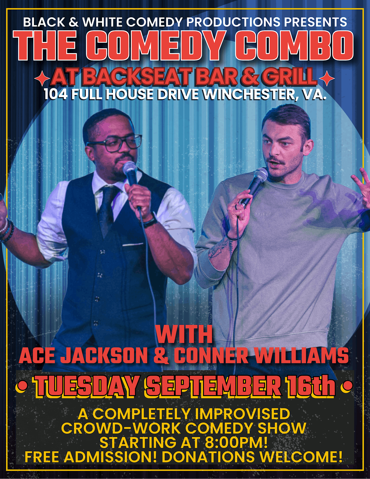The Comedy Combo! A FREE Crowd-work Standup Comedy Experience!