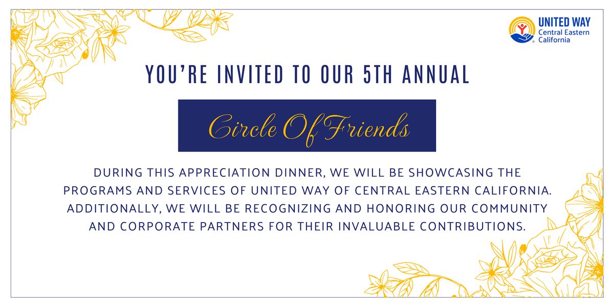 5th Annual Circle of Friends Celebration