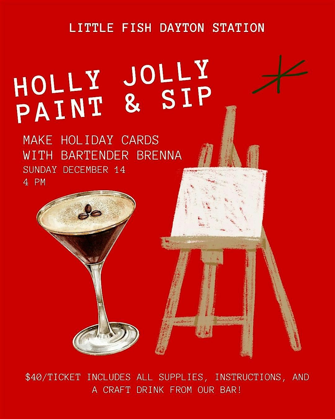 Holiday Card Decorating & Sip!