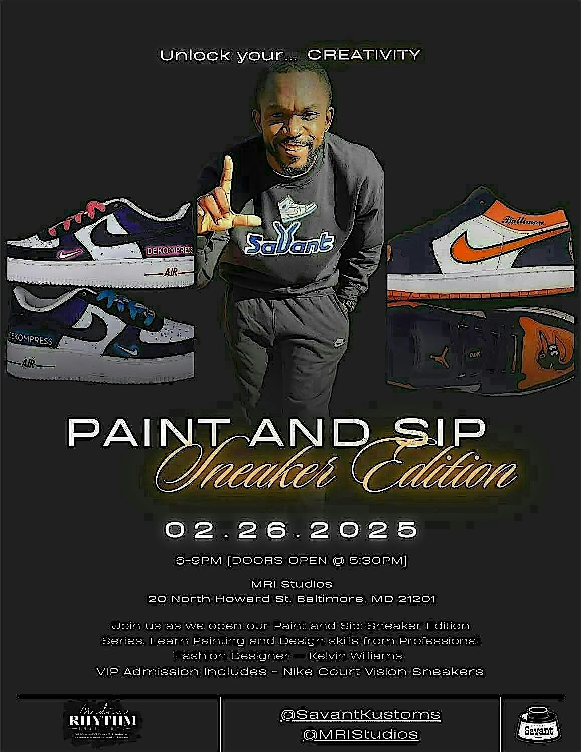 Paint and Sip Sneaker Edition