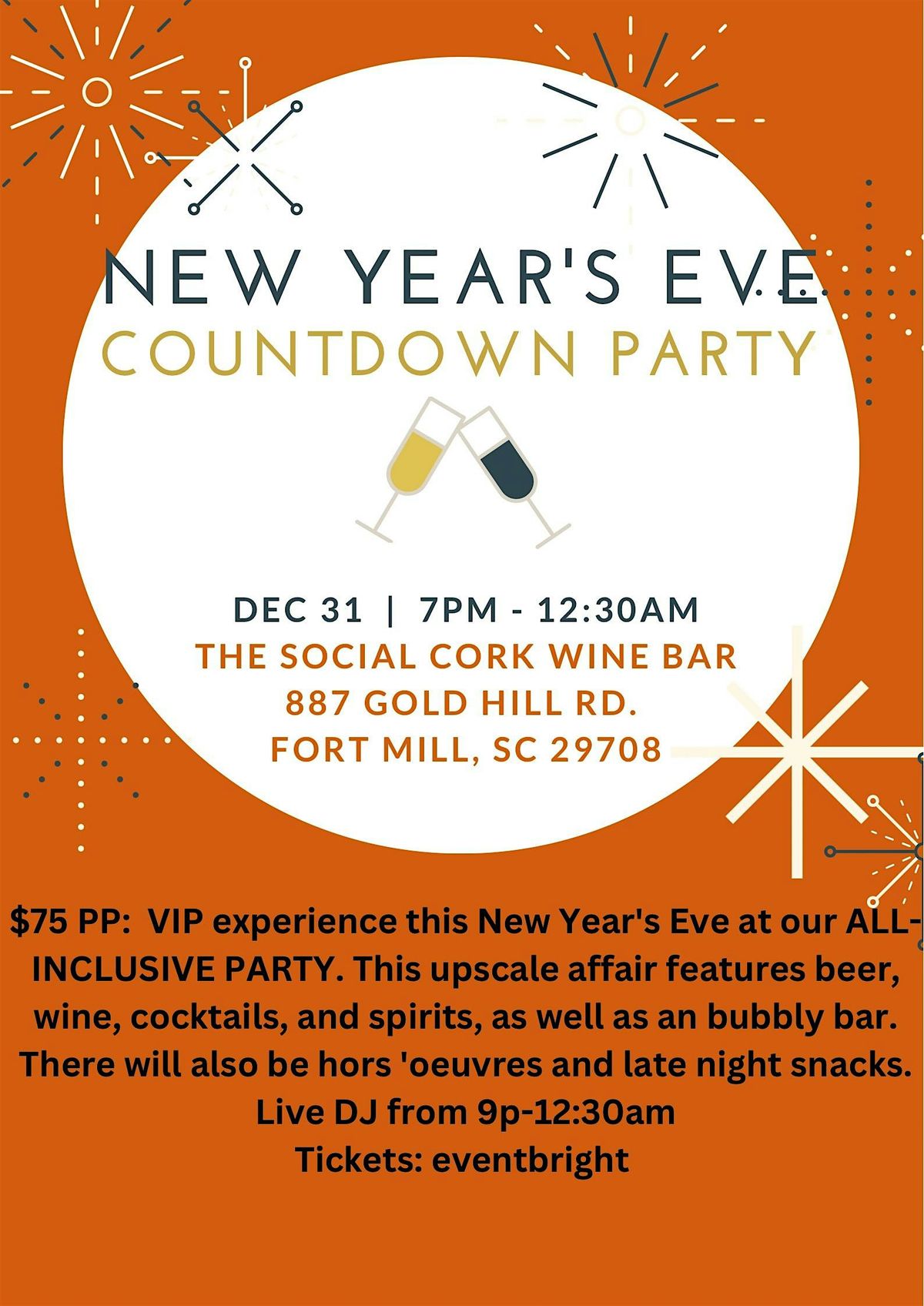 All inclusive NYE Party