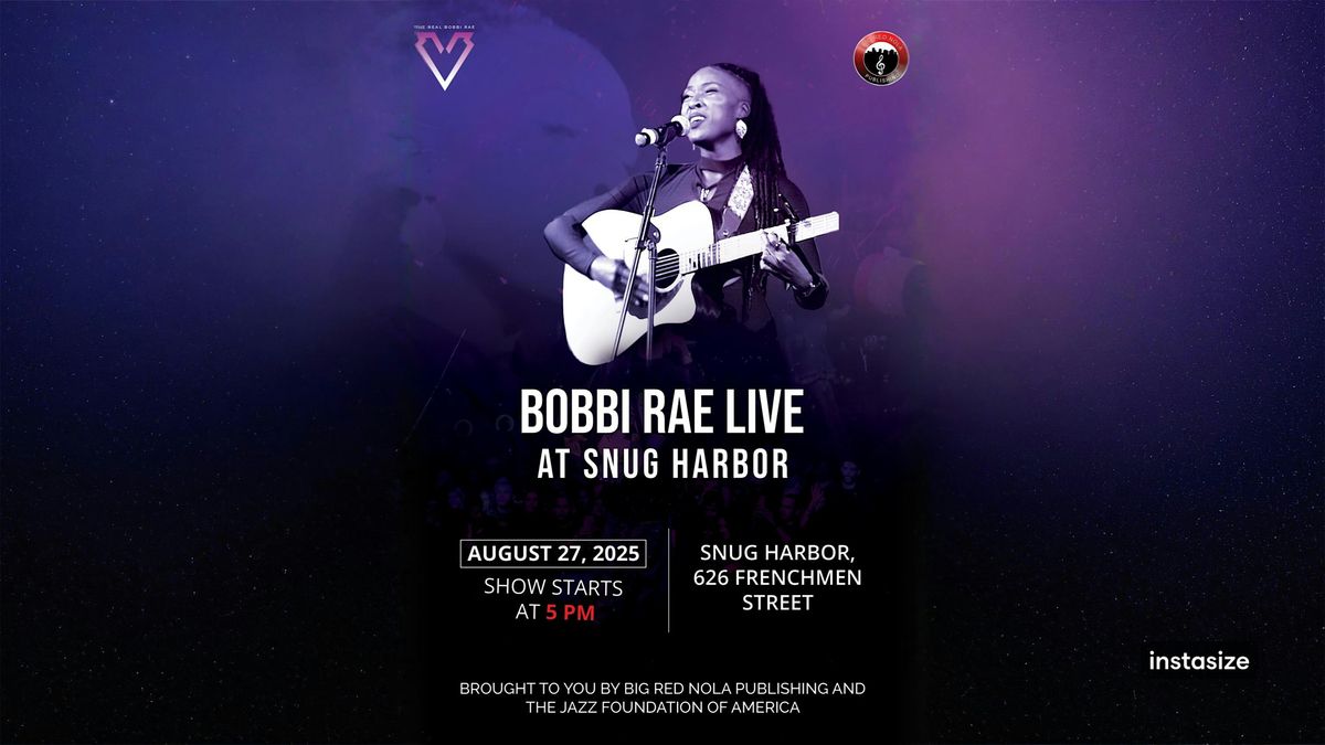 Bobbi Rae Live at Snug Harbor