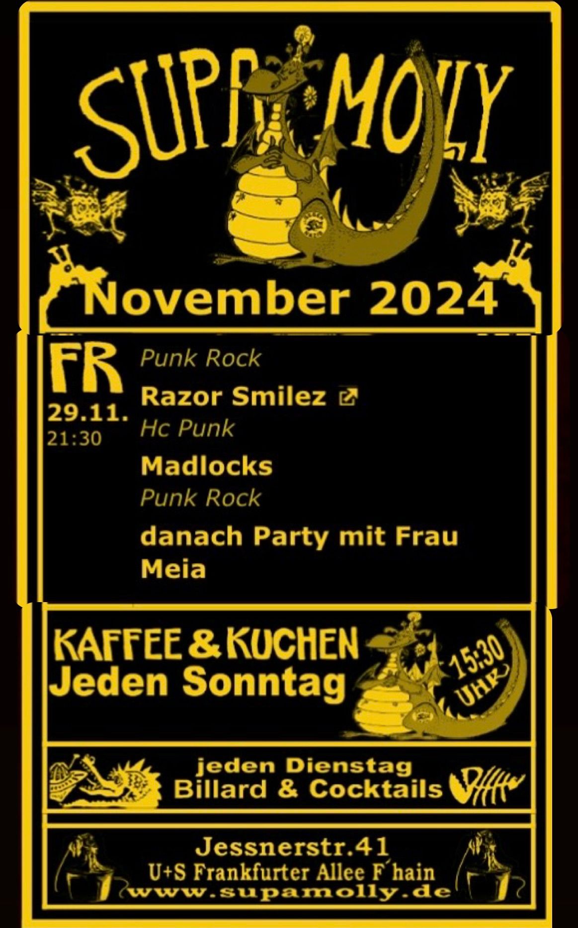 RAZOR SMILEZ + MADLOCKS live at Supamolly Berlin \/ F\u2018hain