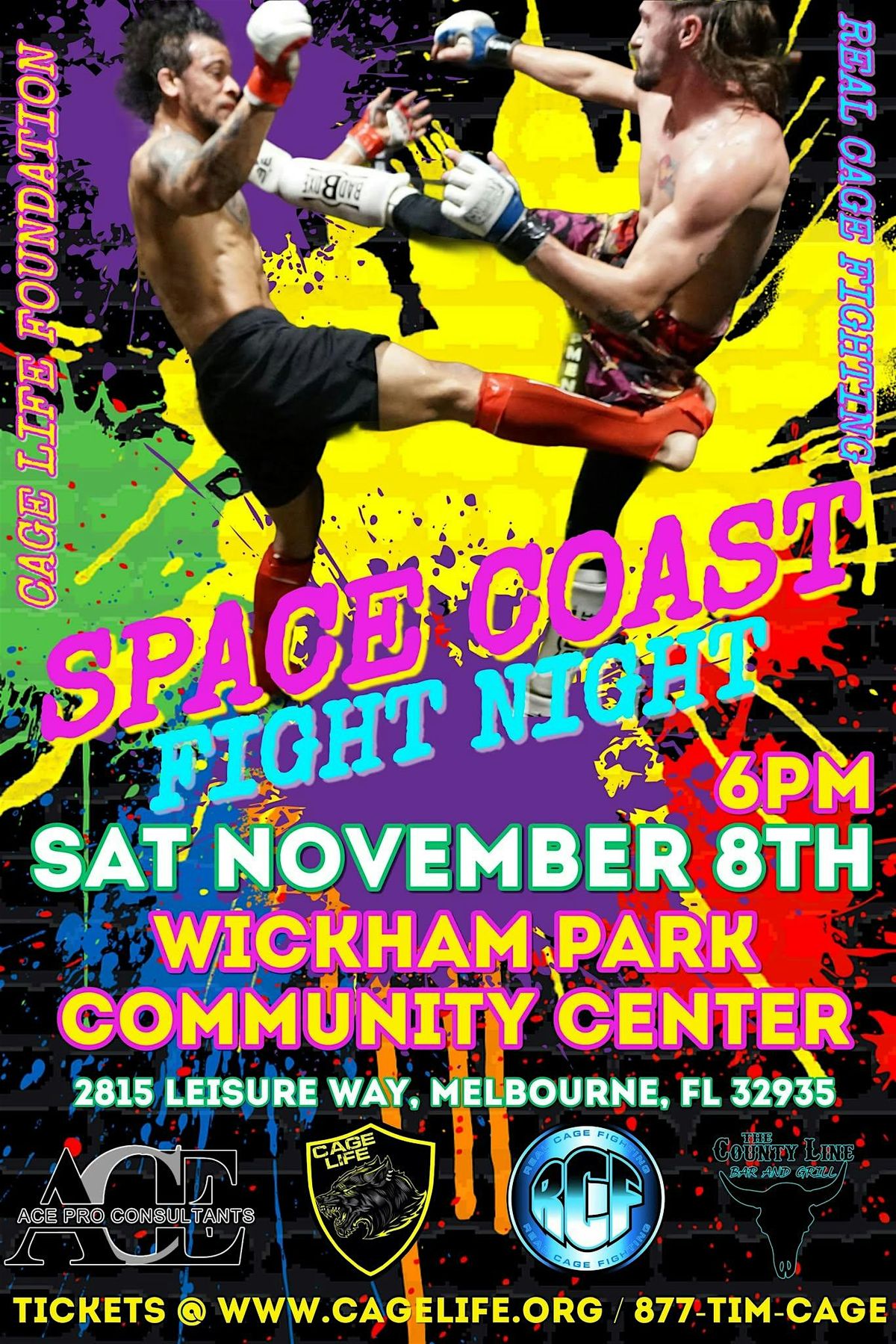 SPACE COAST FIGHT NIGHT - WICKHAM PARK - SATURDAY NOVEMBER 8th 2025