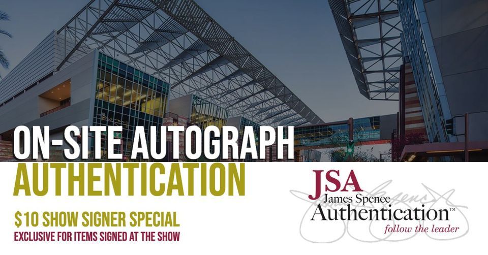 JSA at the Arizona State Card Show Spring Training Spectacular