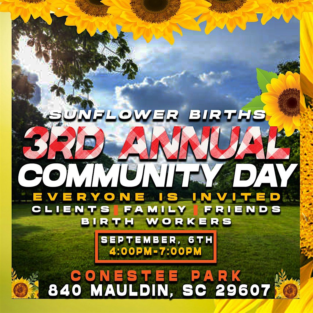 SunFlower Births\u2019 3rd Annual Community Day!
