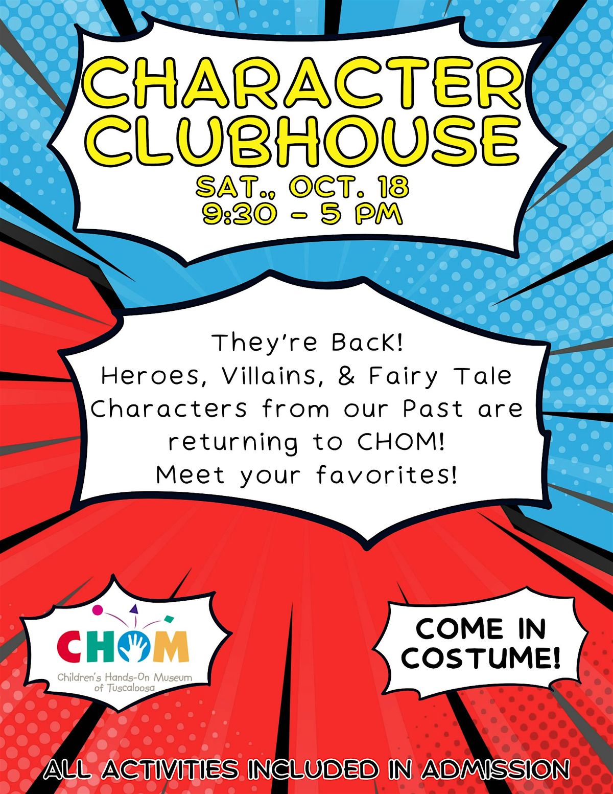CHOM Character Clubhouse