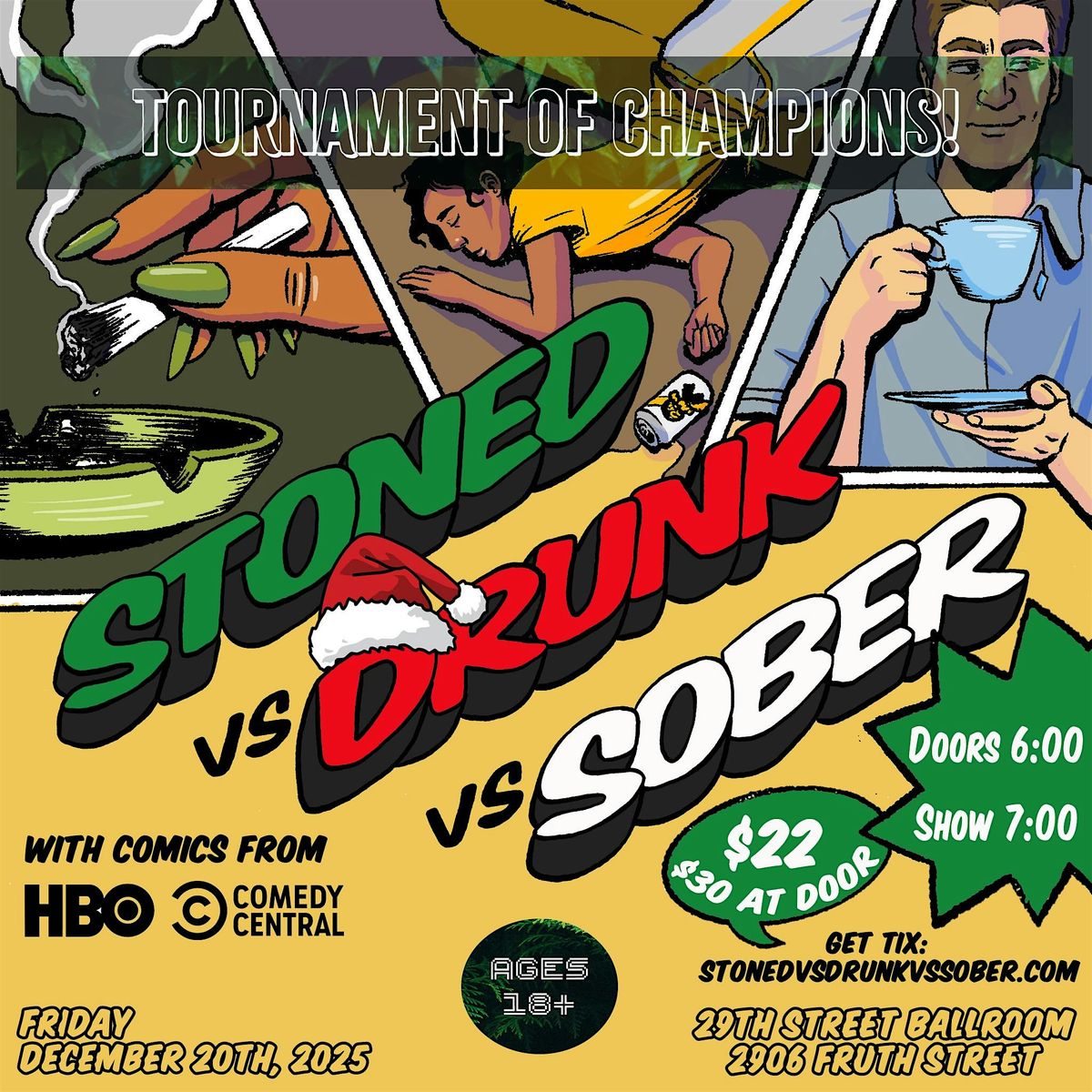 Stoned vs Drunk vs Sober: TOURNAMENT OF CHAMPIONS!