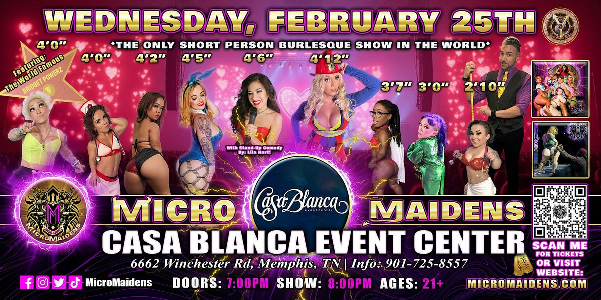 Memphis, TN - Micro Maidens Dwarf Dancers @ Casa Blanca Event Center