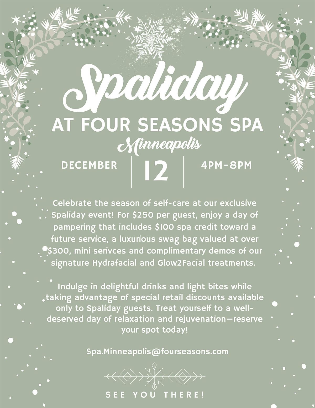 Spaliday: At Four Seasons Spa Minneapolis