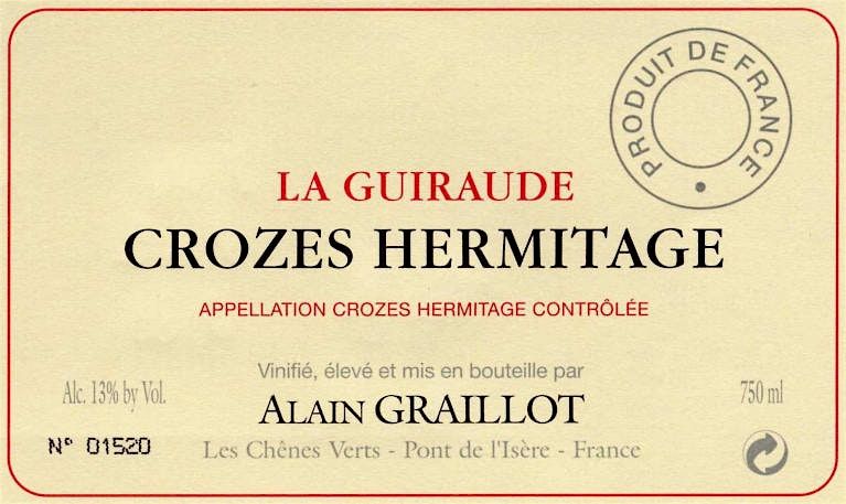 Domaine Alain Graillot Dinner