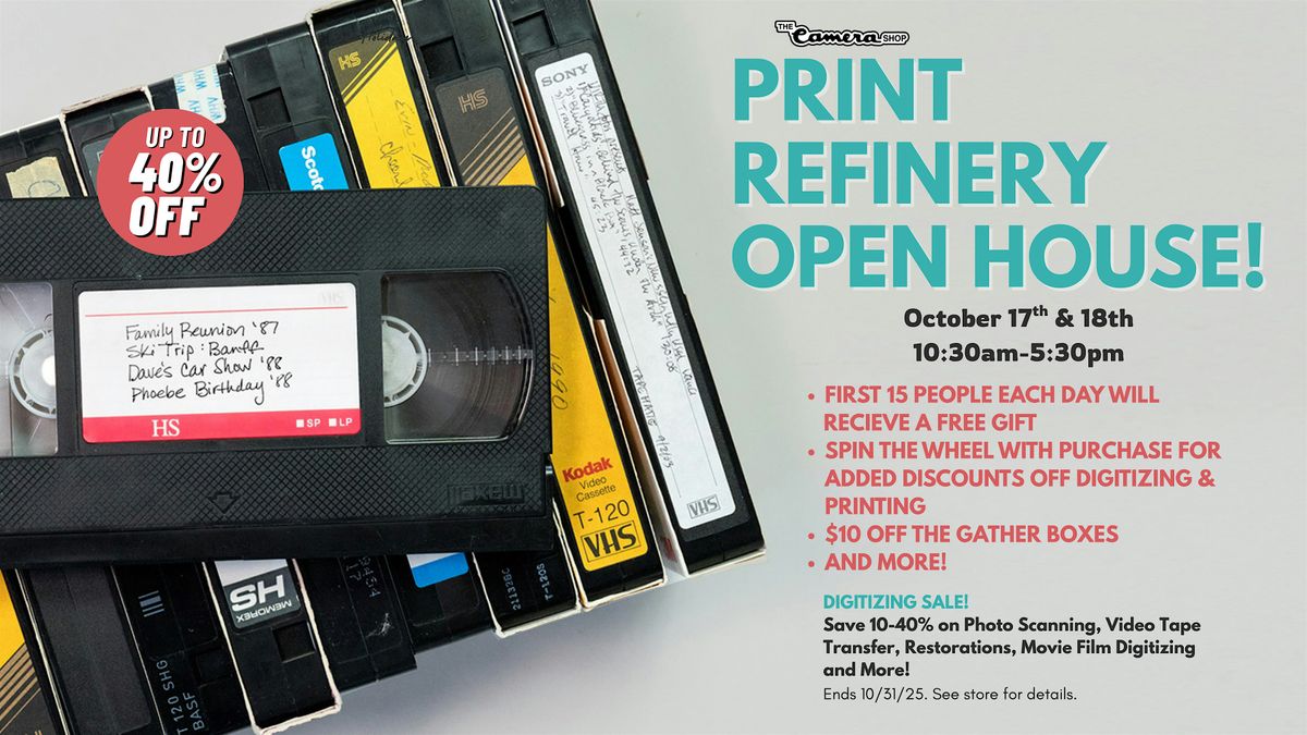 Print Refinery Open-House at The Camera Shop Muskegon
