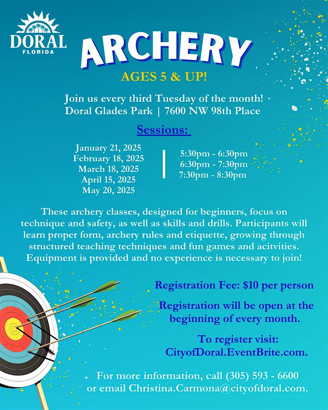 Doral Archery (3 Time Slots)- March