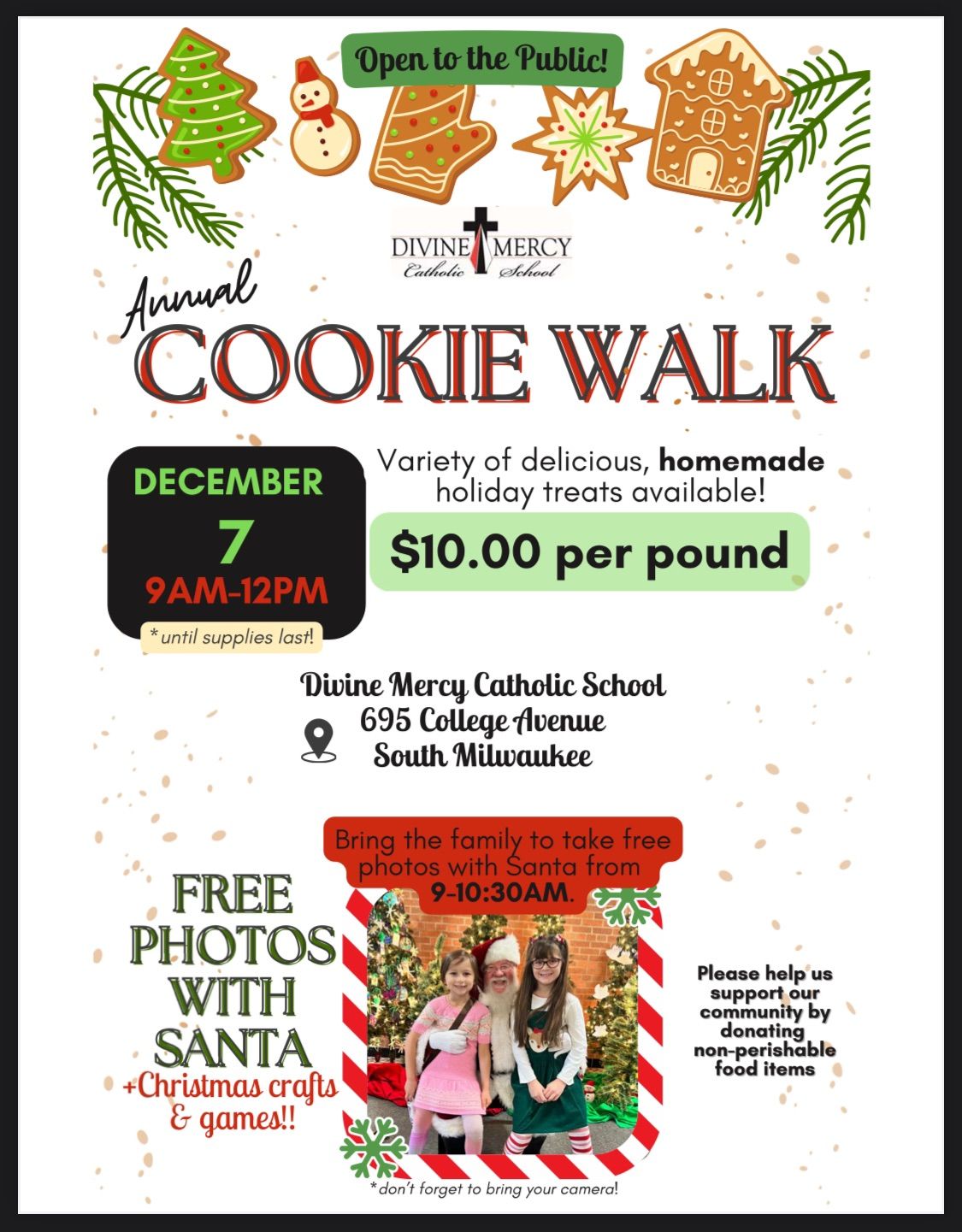 Divine Mercy School Cookie Walk