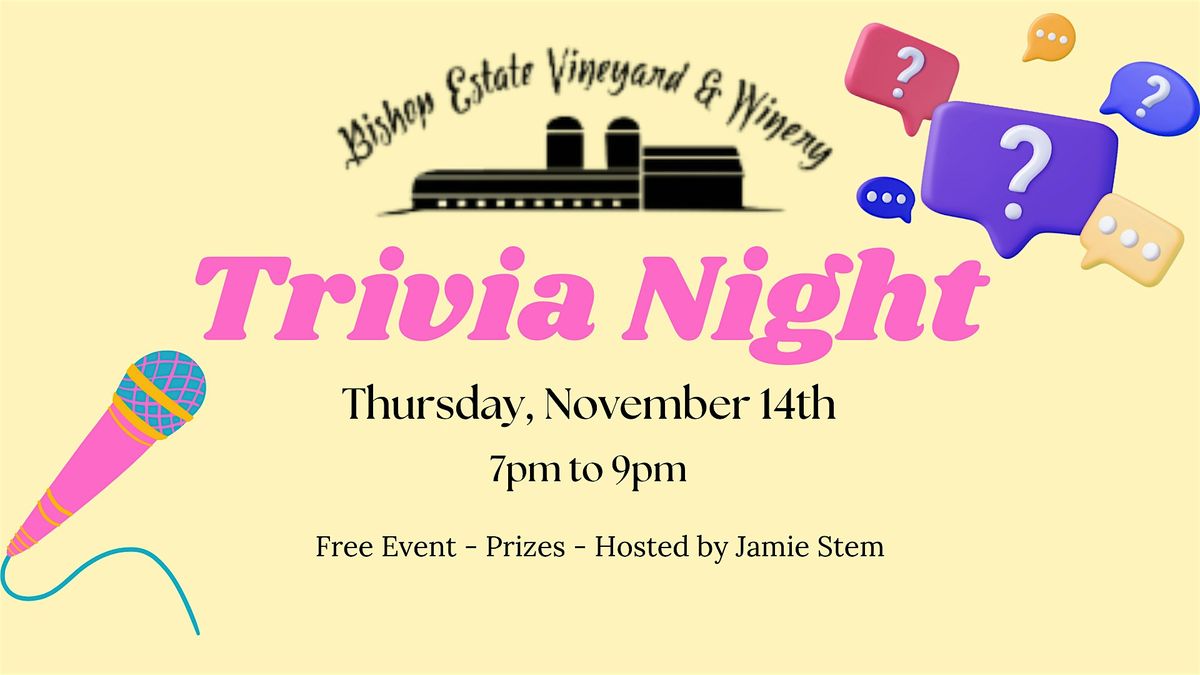 Trivia Night at Bishop Estate