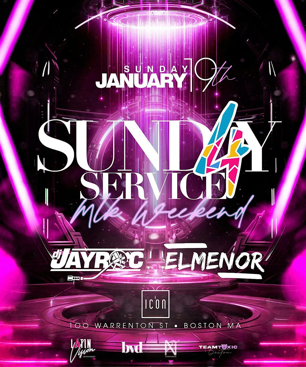 SUNDAY SERVICE @ICON BOSTON 1\/19\/25