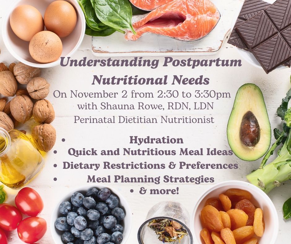 Understanding Postpartum Nutritional Needs Class 