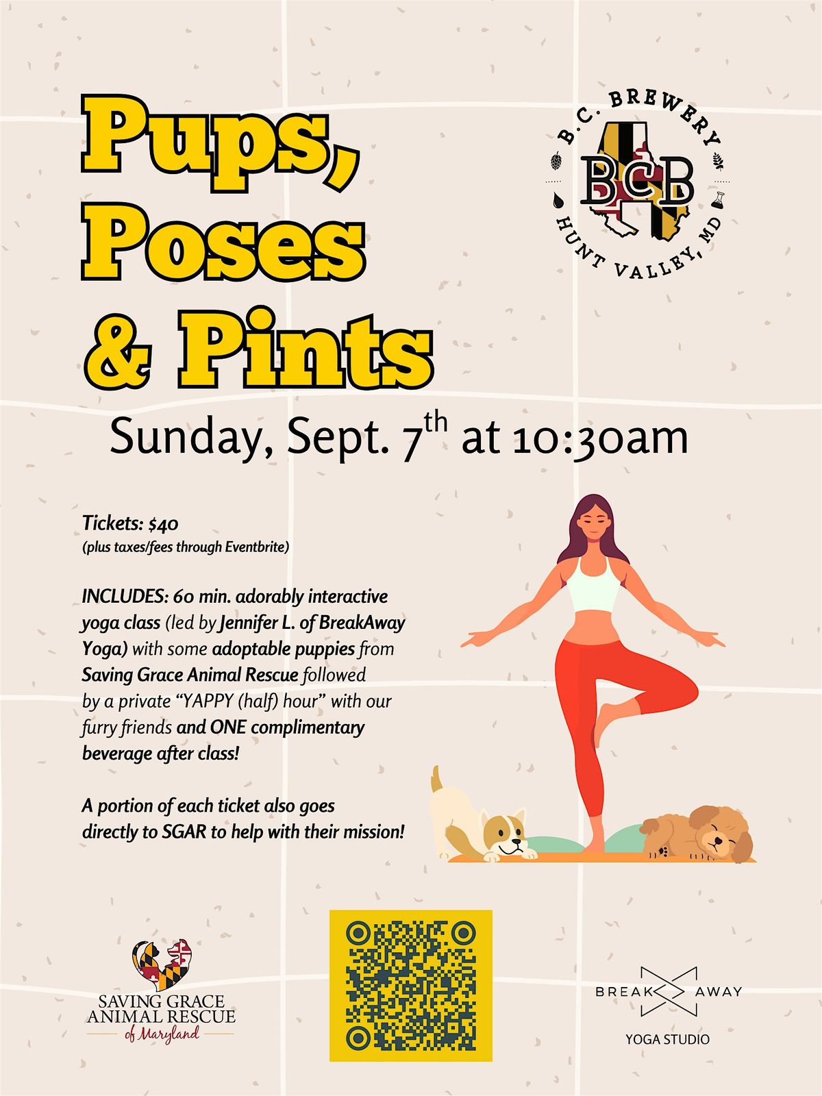 Pups, Poses + Pints at B.C. Brewery