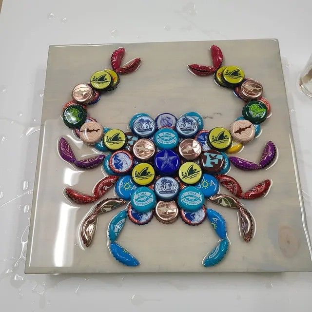 Bottle Cap Art $35