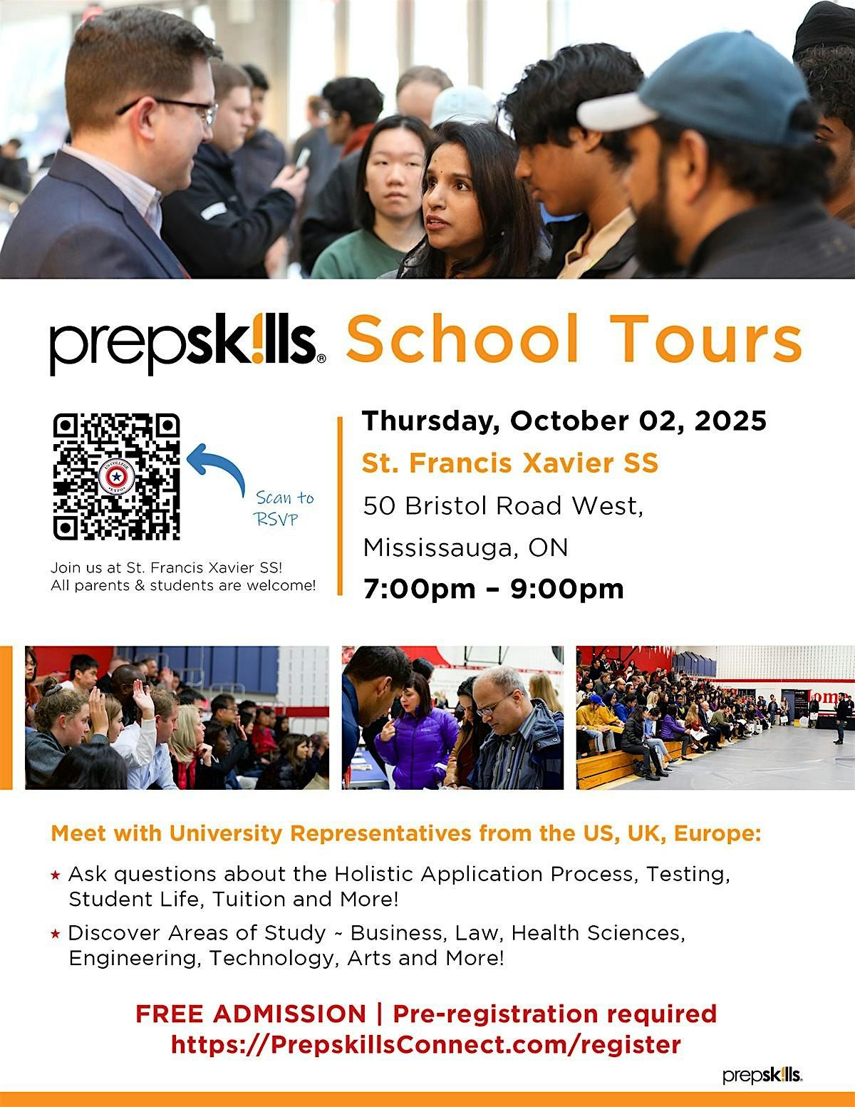 Prepskills High School Tours 2025 - Navigating the College Admissions