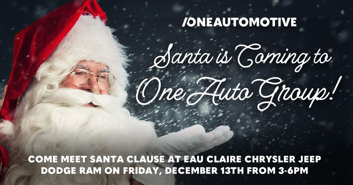 Come Meet Santa at Eau Claire Chrysler, Dodge, Jeep, Ram!