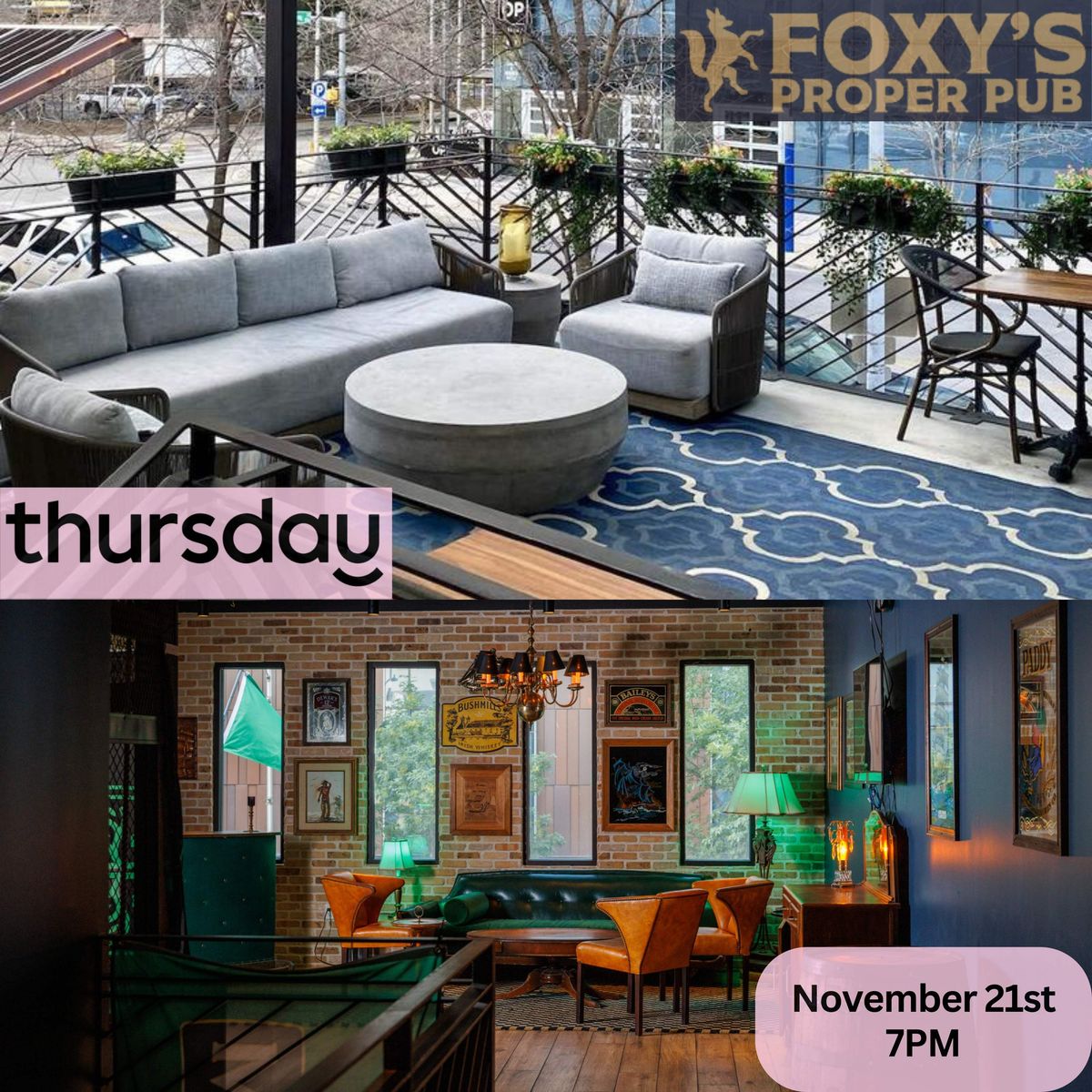 Thursday | Foxy's Proper Pub | Austin