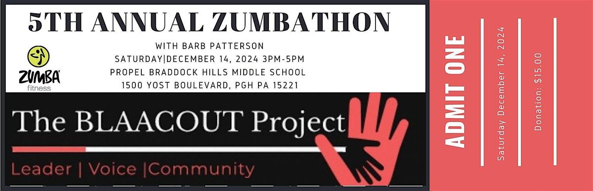 The BLAACOUT Project s 5th Annual Zumbathon