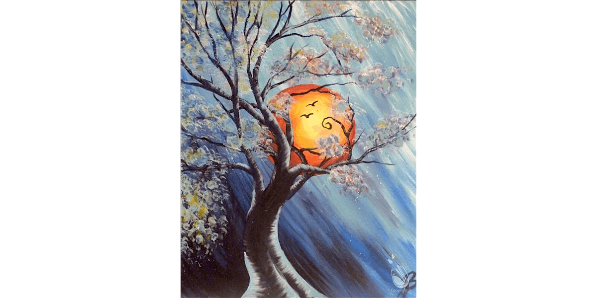 Crimson Eclipse - Paint and Sip in Houston | Classpop!\u2122
