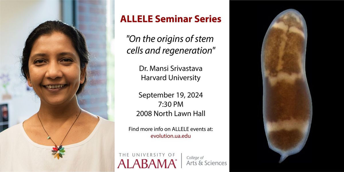 ALLELE Seminar Series: On the Origins of Stem Cells and Regeneration