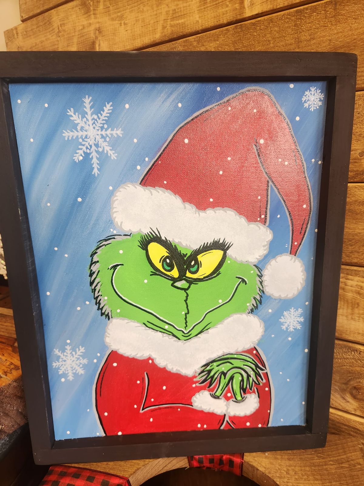 12\/17: DIY Framed Grinch Painting and Pajama Movie Night