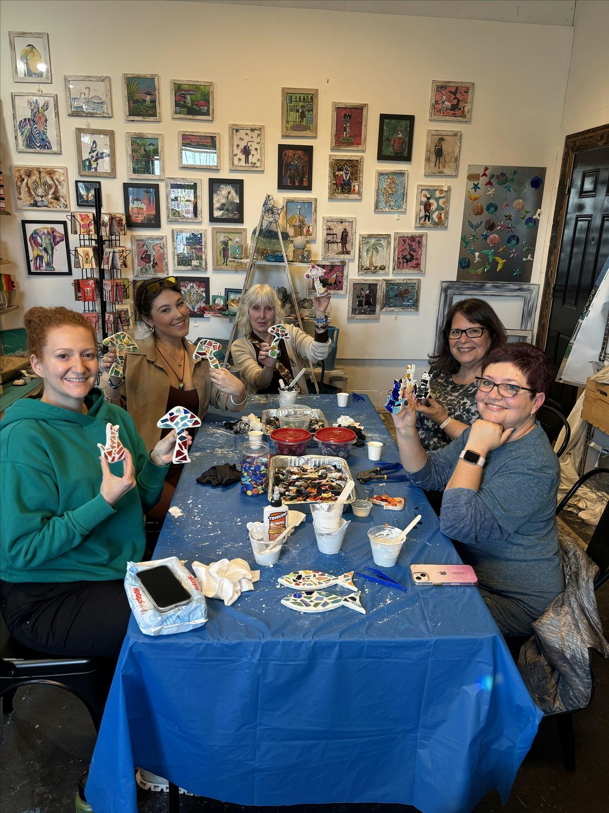 Mosaic Craft Workshop - TURTLE, FISH, MUSHROOM, HEART\u2026 Clearwater