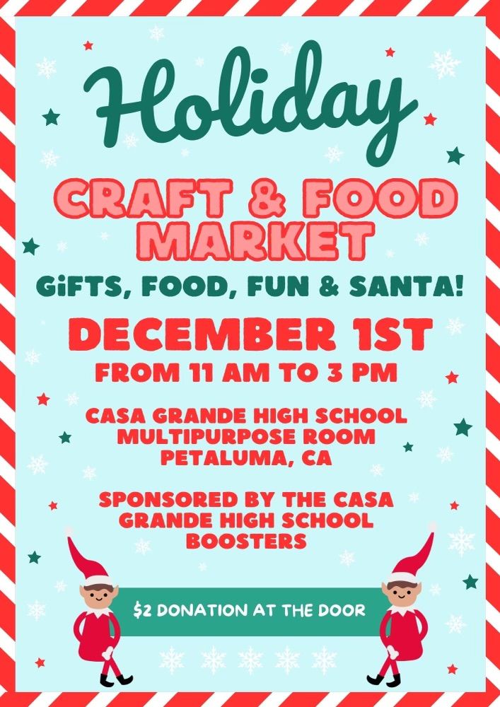 Casa Grande Boosters 2nd Annual Holiday Craft Market and Food Fair