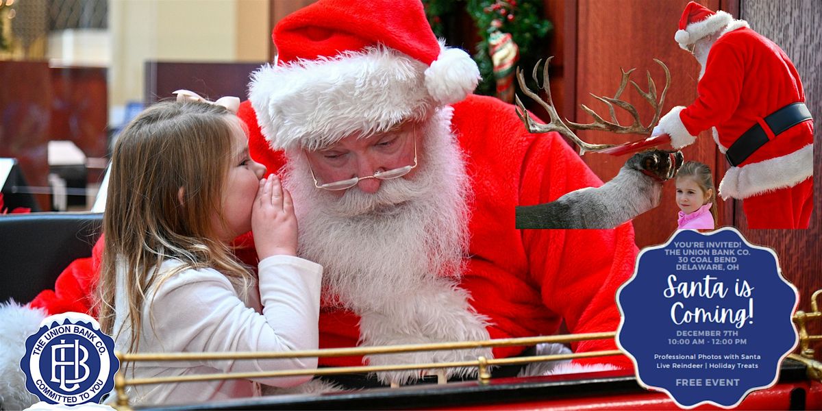 The Union Bank Co. Hosts Annual Santa & Live Reindeer Event